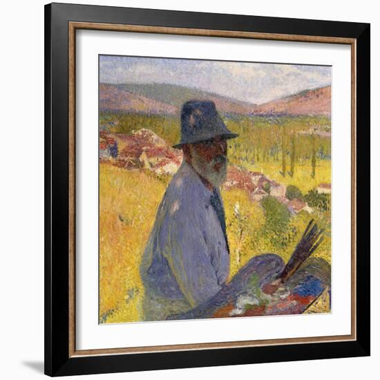 Self Portrait at La Bastide-du-Vert, Autoportrait a La Bastide-du-Vert, 1905-Henri Martin-Framed Giclee Print