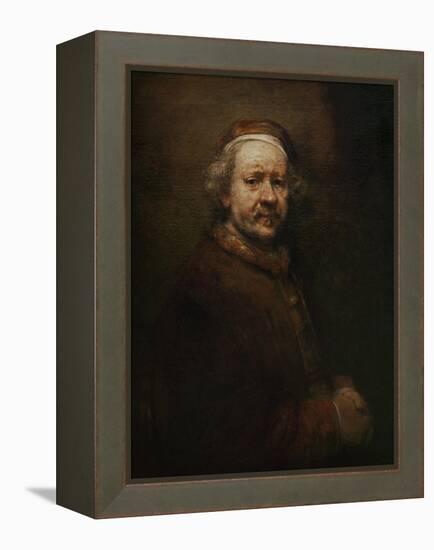 Self Portrait at Old Age, 1669-Rembrandt van Rijn-Framed Premier Image Canvas