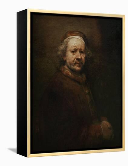 Self Portrait at Old Age, 1669-Rembrandt van Rijn-Framed Premier Image Canvas