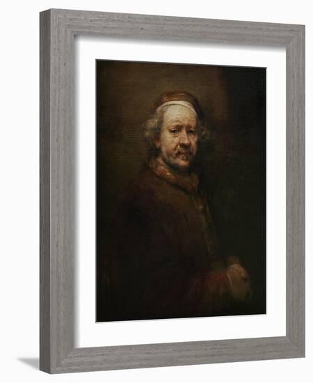 Self Portrait at Old Age, 1669-Rembrandt van Rijn-Framed Giclee Print