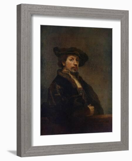 Self Portrait at the Age of 34, 1640-Rembrandt van Rijn-Framed Giclee Print