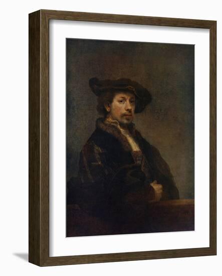 Self Portrait at the Age of 34, 1640-Rembrandt van Rijn-Framed Giclee Print