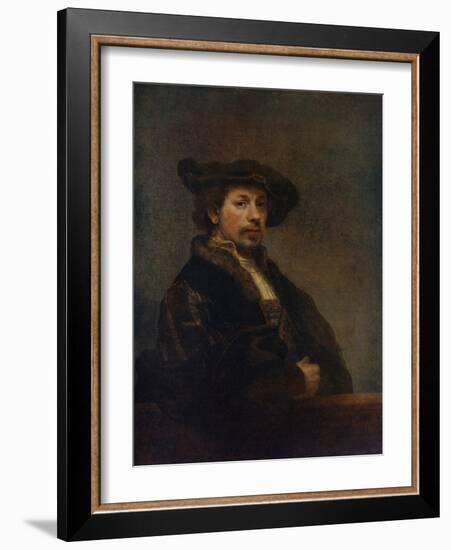 Self Portrait at the Age of 34, 1640-Rembrandt van Rijn-Framed Giclee Print