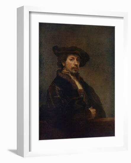 Self Portrait at the Age of 34, 1640-Rembrandt van Rijn-Framed Giclee Print