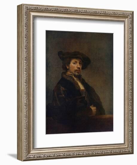 Self Portrait at the Age of 34, 1640-Rembrandt van Rijn-Framed Giclee Print