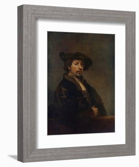 Self Portrait at the Age of 34, 1640-Rembrandt van Rijn-Framed Giclee Print