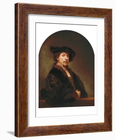 Self-Portrait at the Age of 34-Rembrandt van Rijn-Framed Art Print