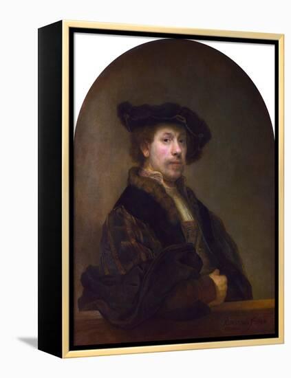 Self Portrait at the Age of 34-Rembrandt van Rijn-Framed Premier Image Canvas