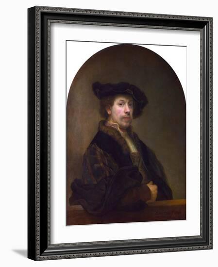 Self Portrait at the Age of 34-Rembrandt van Rijn-Framed Giclee Print