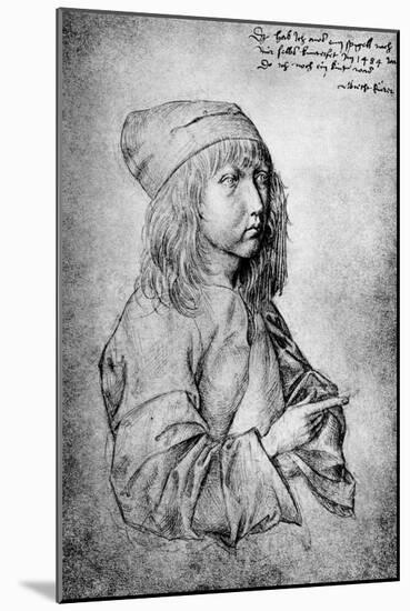 Self Portrait at the Age of Thirteen, 1484-Albrecht Durer-Mounted Giclee Print