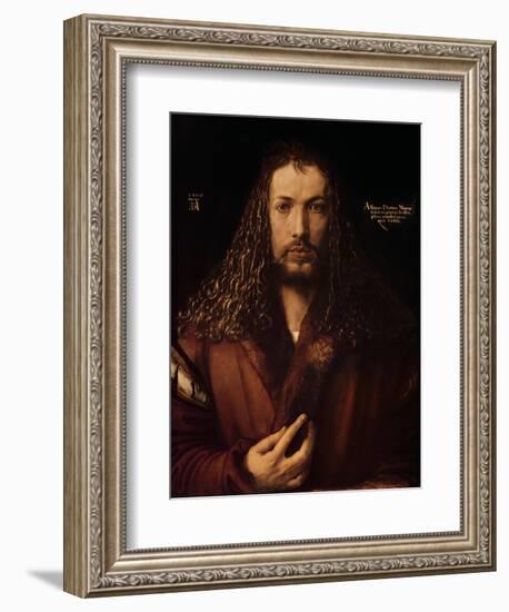 Self Portrait at the Age of Twenty-Eight, 1500-Albrecht Dürer-Framed Giclee Print