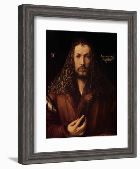 Self Portrait at the Age of Twenty-Eight, 1500-Albrecht Dürer-Framed Giclee Print