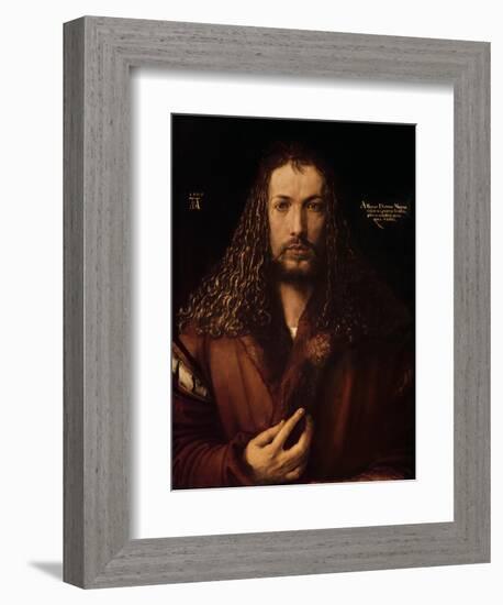 Self Portrait at the Age of Twenty-Eight, 1500-Albrecht Dürer-Framed Giclee Print