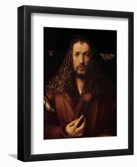 Self Portrait at the Age of Twenty-Eight, 1500-Albrecht Dürer-Framed Giclee Print