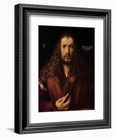 Self Portrait at the Age of Twenty-Eight, 1500-Albrecht Dürer-Framed Giclee Print