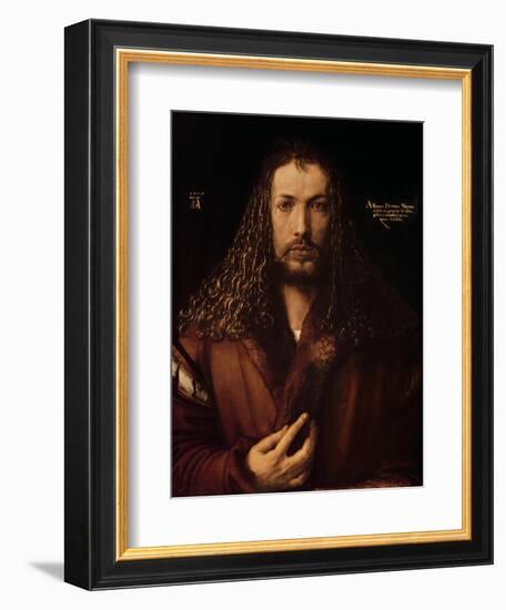 Self Portrait at the Age of Twenty-Eight, 1500-Albrecht Dürer-Framed Giclee Print