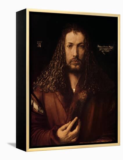 Self Portrait at the Age of Twenty-Eight, 1500-Albrecht Dürer-Framed Premier Image Canvas