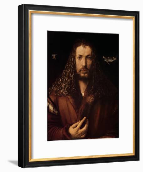 Self Portrait at the Age of Twenty-Eight, 1500-Albrecht Dürer-Framed Giclee Print