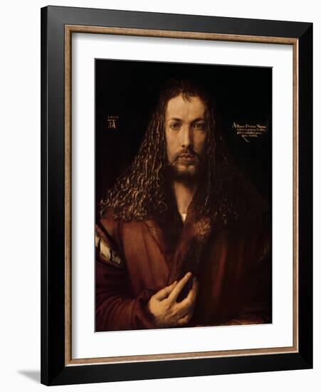 Self Portrait at the Age of Twenty-Eight, 1500-Albrecht Dürer-Framed Giclee Print