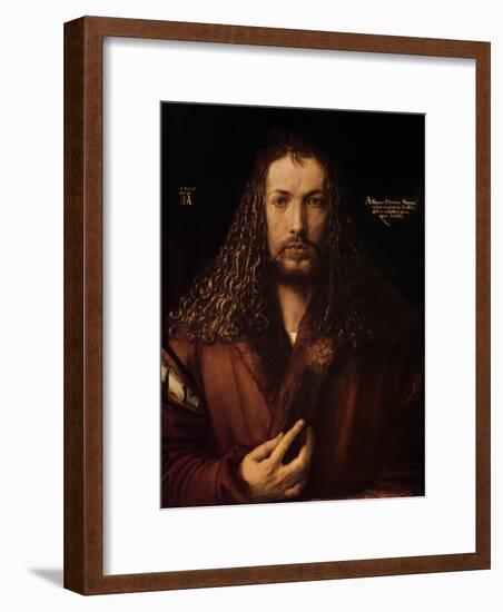 Self Portrait at the Age of Twenty-Eight, 1500-Albrecht Dürer-Framed Giclee Print