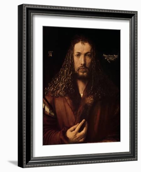 Self Portrait at the Age of Twenty-Eight, 1500-Albrecht Dürer-Framed Giclee Print