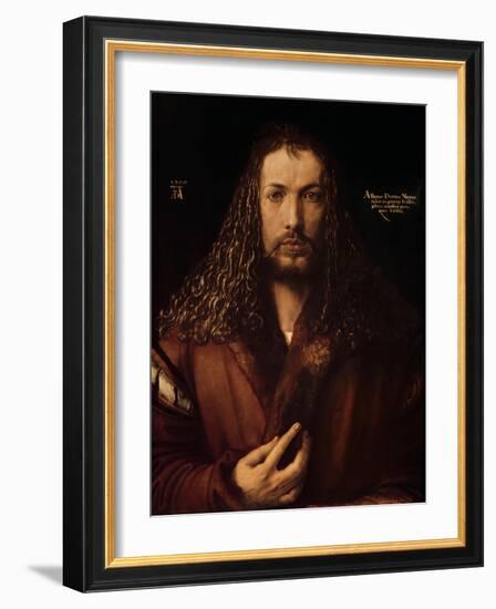 Self Portrait at the Age of Twenty-Eight, 1500-Albrecht Dürer-Framed Giclee Print