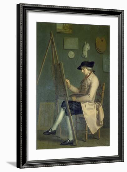 Self-Portrait at the Easel, 1785-Johann Heinrich Wilhelm Tischbein-Framed Giclee Print
