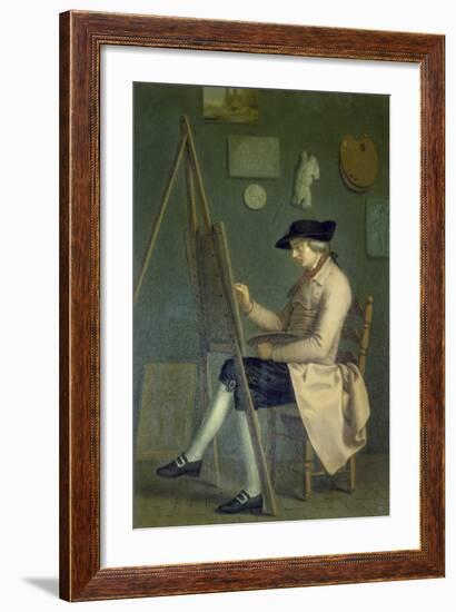 Self-Portrait at the Easel, 1785-Johann Heinrich Wilhelm Tischbein-Framed Giclee Print