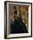 Self-Portrait Before a Pink Background, circa 1875-Paul Cézanne-Framed Giclee Print