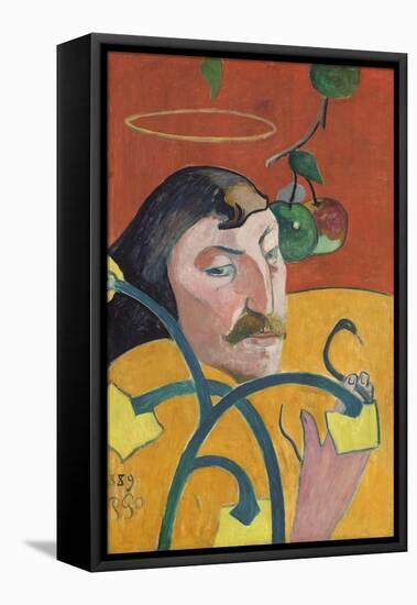 Self-Portrait, by Paul Gauguin, 1889, French Post-Impressionist painting,-Paul Gauguin-Framed Stretched Canvas