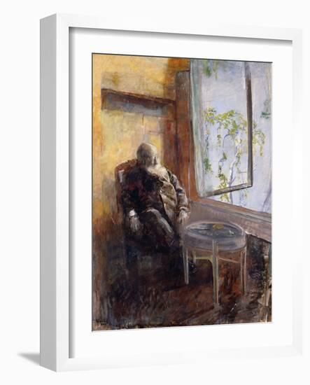 Self-Portrait by the Window-Christian Krohg-Framed Giclee Print