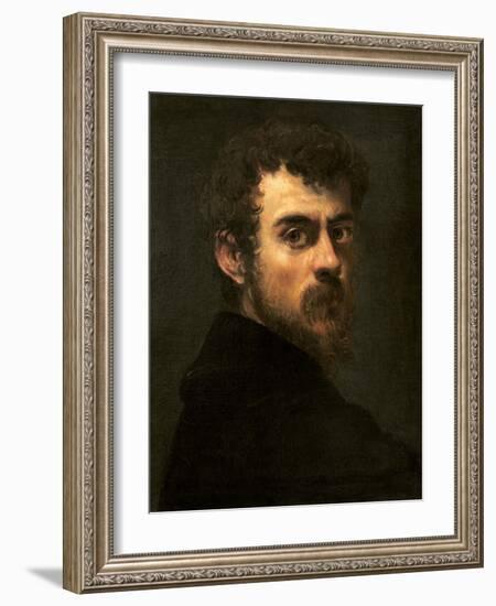 Self-Portrait, C.1546-48 (Oil on Canvas)-Jacopo Robusti Tintoretto-Framed Giclee Print