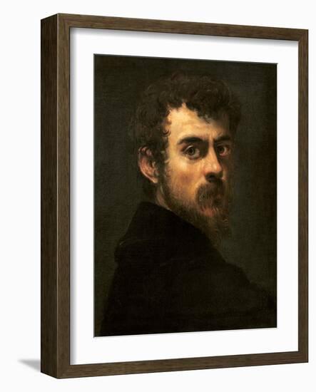 Self-Portrait, C.1546-48 (Oil on Canvas)-Jacopo Robusti Tintoretto-Framed Giclee Print