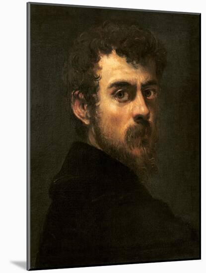 Self-Portrait, C.1546-48 (Oil on Canvas)-Jacopo Robusti Tintoretto-Mounted Giclee Print