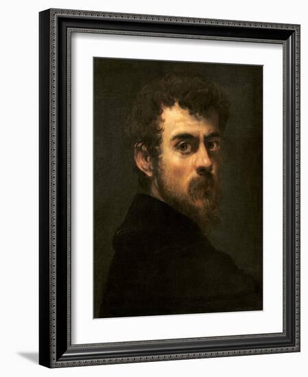 Self-Portrait, C.1546-48 (Oil on Canvas)-Jacopo Robusti Tintoretto-Framed Giclee Print