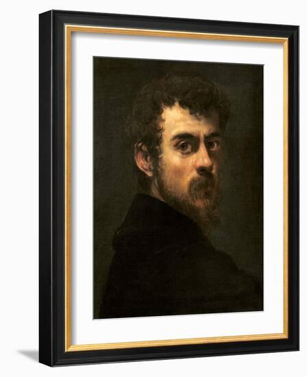 Self-Portrait, C.1546-48 (Oil on Canvas)-Jacopo Robusti Tintoretto-Framed Giclee Print