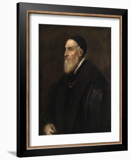 Self Portrait, c.1560-70-Titian-Framed Giclee Print