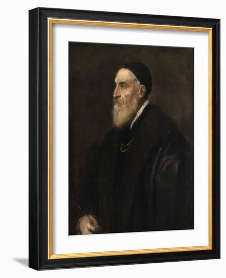 Self Portrait, c.1560-70-Titian-Framed Giclee Print