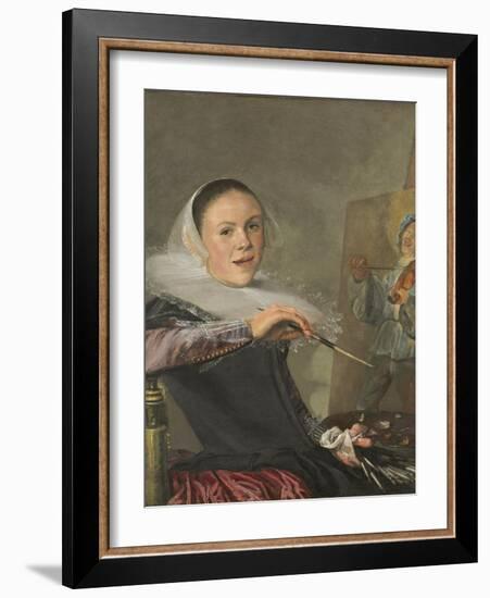 Self-Portrait, C. 1630-Judith Leyster-Framed Giclee Print