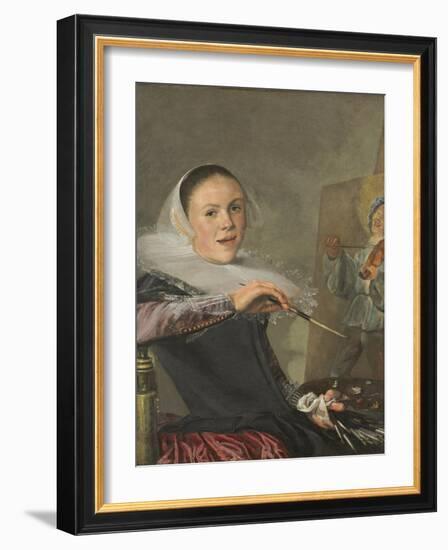 Self-Portrait, C. 1630-Judith Leyster-Framed Giclee Print