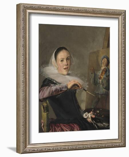 Self-Portrait, C. 1630-Judith Leyster-Framed Art Print