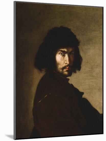 Self Portrait, C.1650 (Oil on Canvas)-Salvator Rosa-Mounted Giclee Print