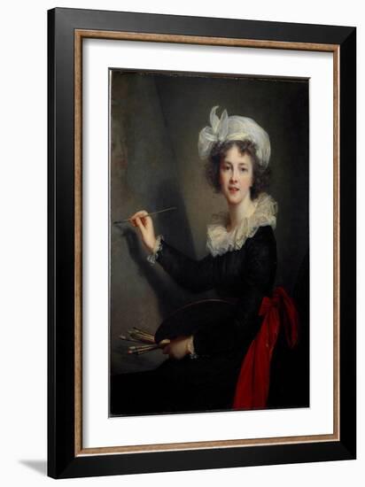 Self Portrait, C.1791 (Oil on Canvas)-Elisabeth Louise Vigee-LeBrun-Framed Giclee Print