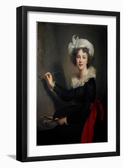 Self Portrait, C.1791 (Oil on Canvas)-Elisabeth Louise Vigee-LeBrun-Framed Giclee Print