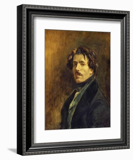 Self-Portrait, C. 1837-Eugene Delacroix-Framed Giclee Print