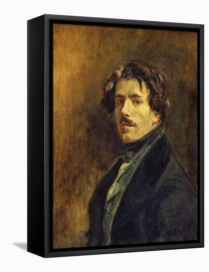 Self-Portrait, C. 1837-Eugene Delacroix-Framed Premier Image Canvas