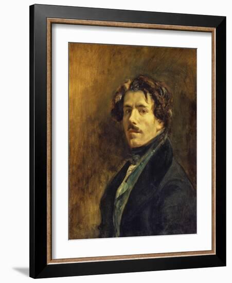 Self-Portrait, C. 1837-Eugene Delacroix-Framed Giclee Print