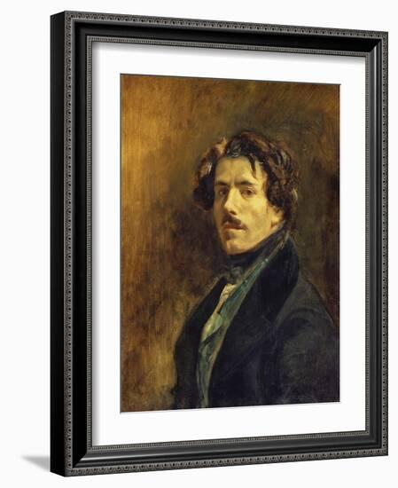 Self-Portrait, C. 1837-Eugene Delacroix-Framed Giclee Print