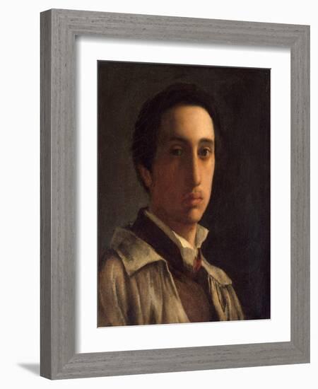 Self-Portrait, c.1855-56-Edgar Degas-Framed Giclee Print