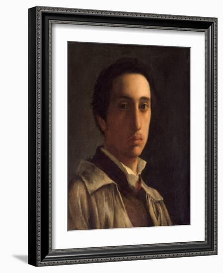 Self-Portrait, c.1855-56-Edgar Degas-Framed Giclee Print